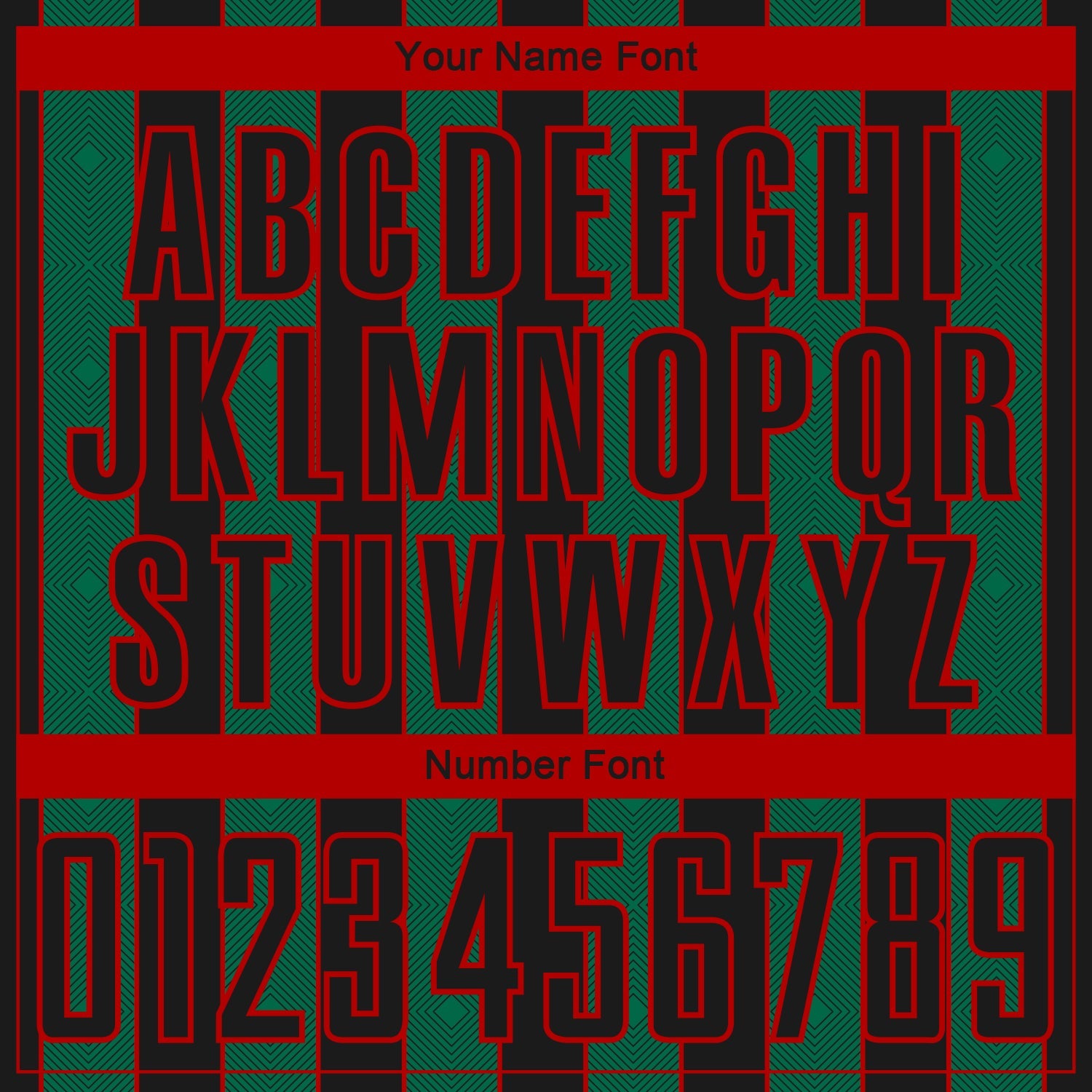 Custom Black Kelly Green-Red Pinstripe Line Sports Sublimation Soccer Uniform Jersey view 6