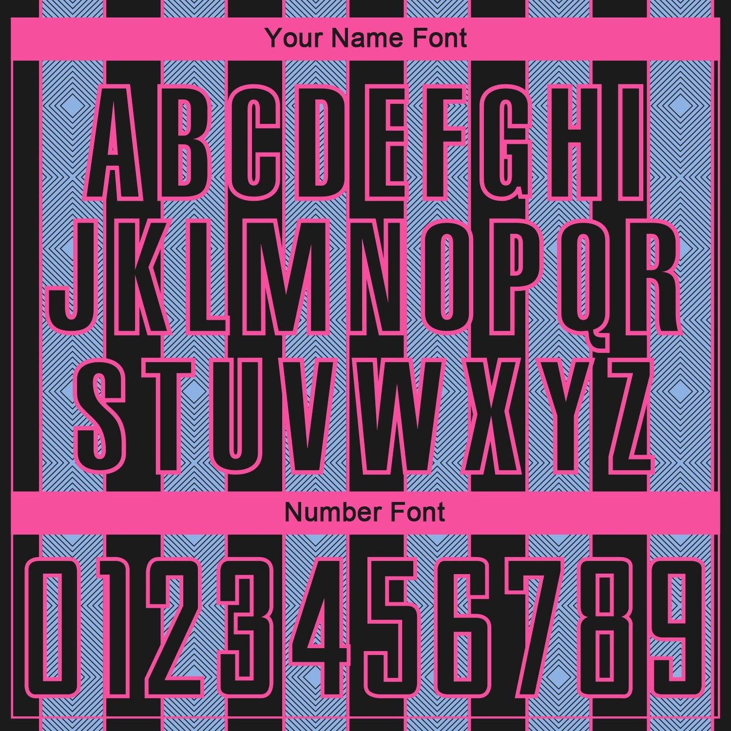 Custom Black Light Blue-Pink Pinstripe Line Sports Sublimation Soccer Uniform Jersey view 6
