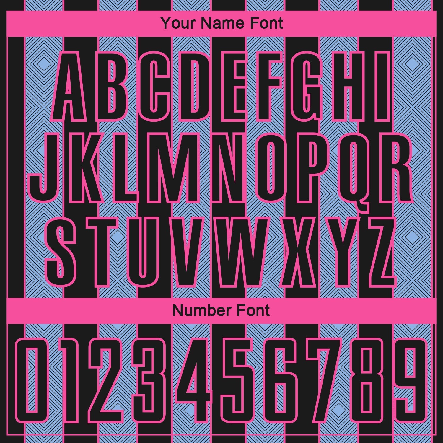 Custom Black Light Blue-Pink Pinstripe Line Sports Sublimation Soccer Uniform Jersey view 6