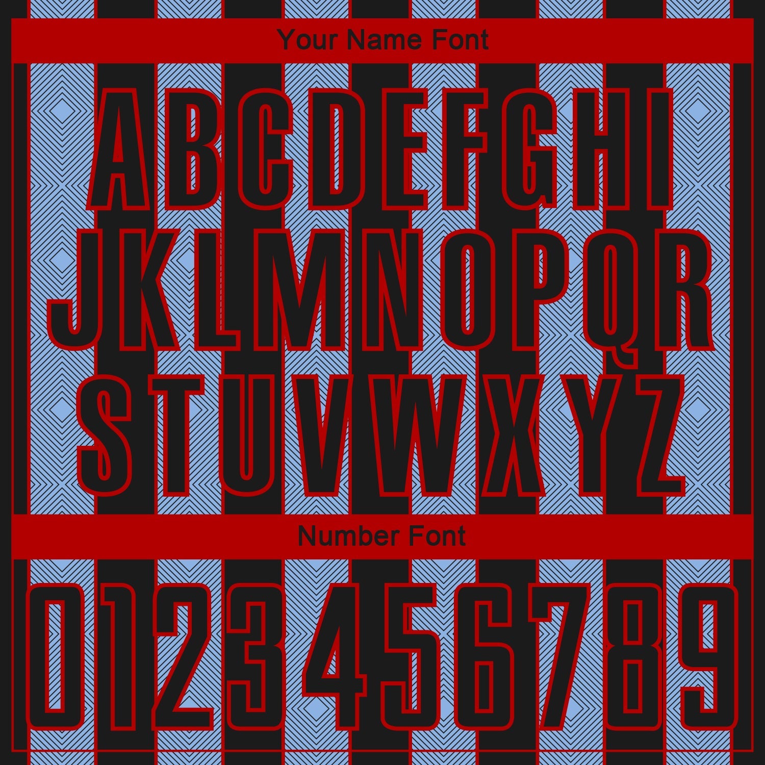 Custom Black Light Blue-Red Pinstripe Line Sports Sublimation Soccer Uniform Jersey view 6