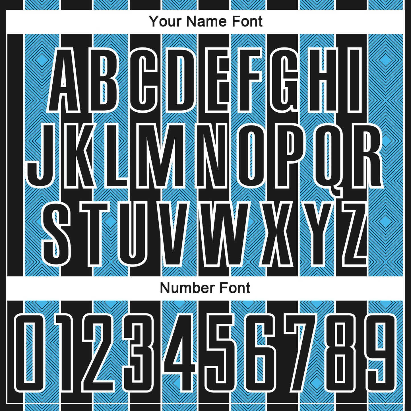 Custom Black Sky Blue-White Pinstripe Line Sports Sublimation Soccer Uniform Jersey view 6