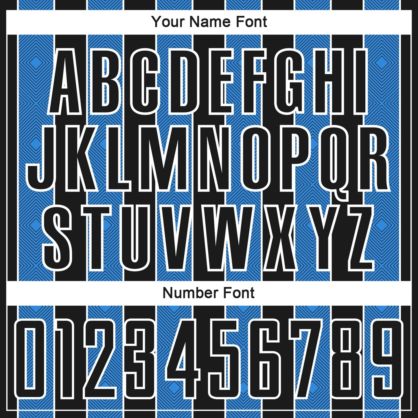 Custom Black Powder Blue-White Pinstripe Line Sports Sublimation Soccer Uniform Jersey view 6