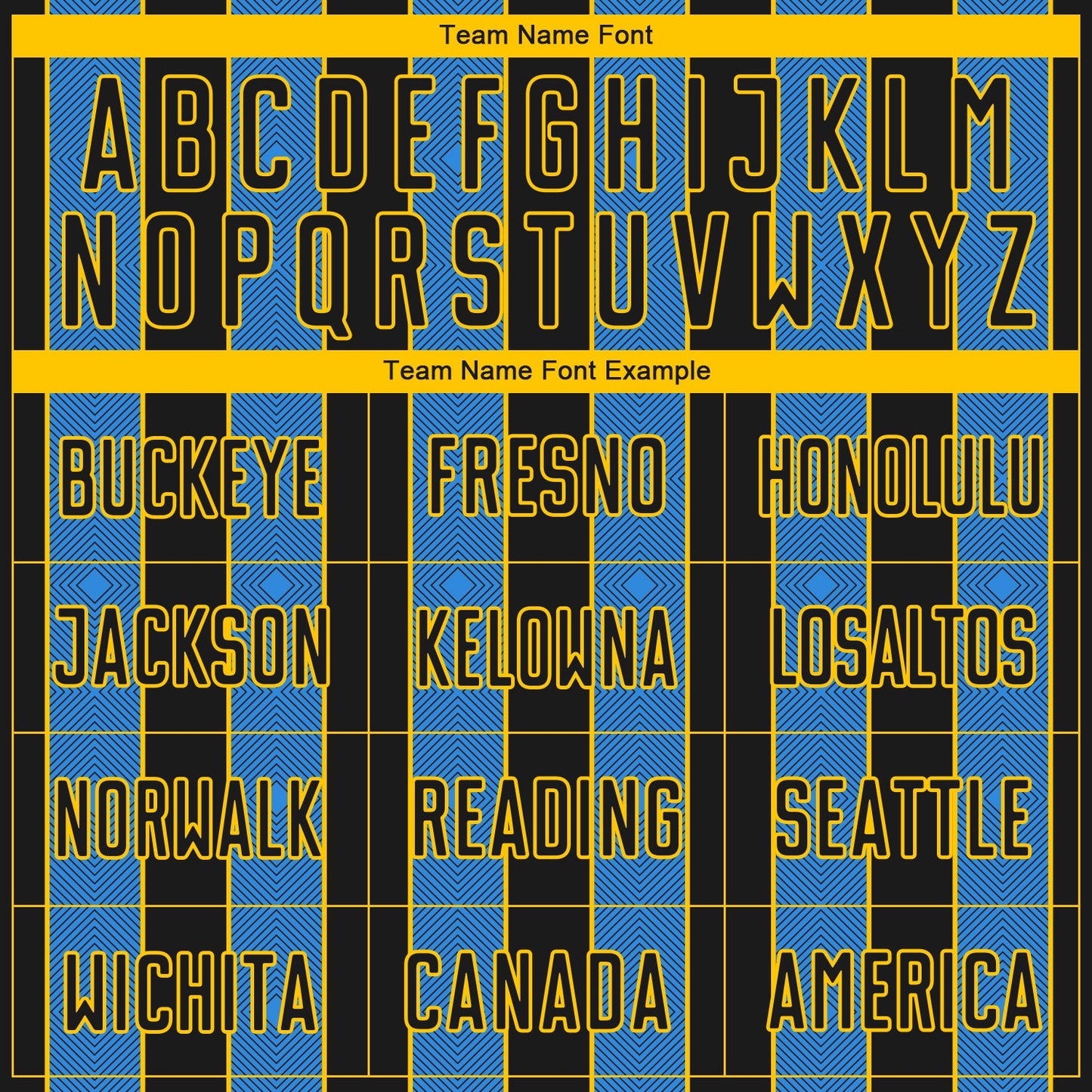 Custom Black Powder Blue-Yellow Pinstripe Line Sports Sublimation Soccer Uniform Jersey view 5