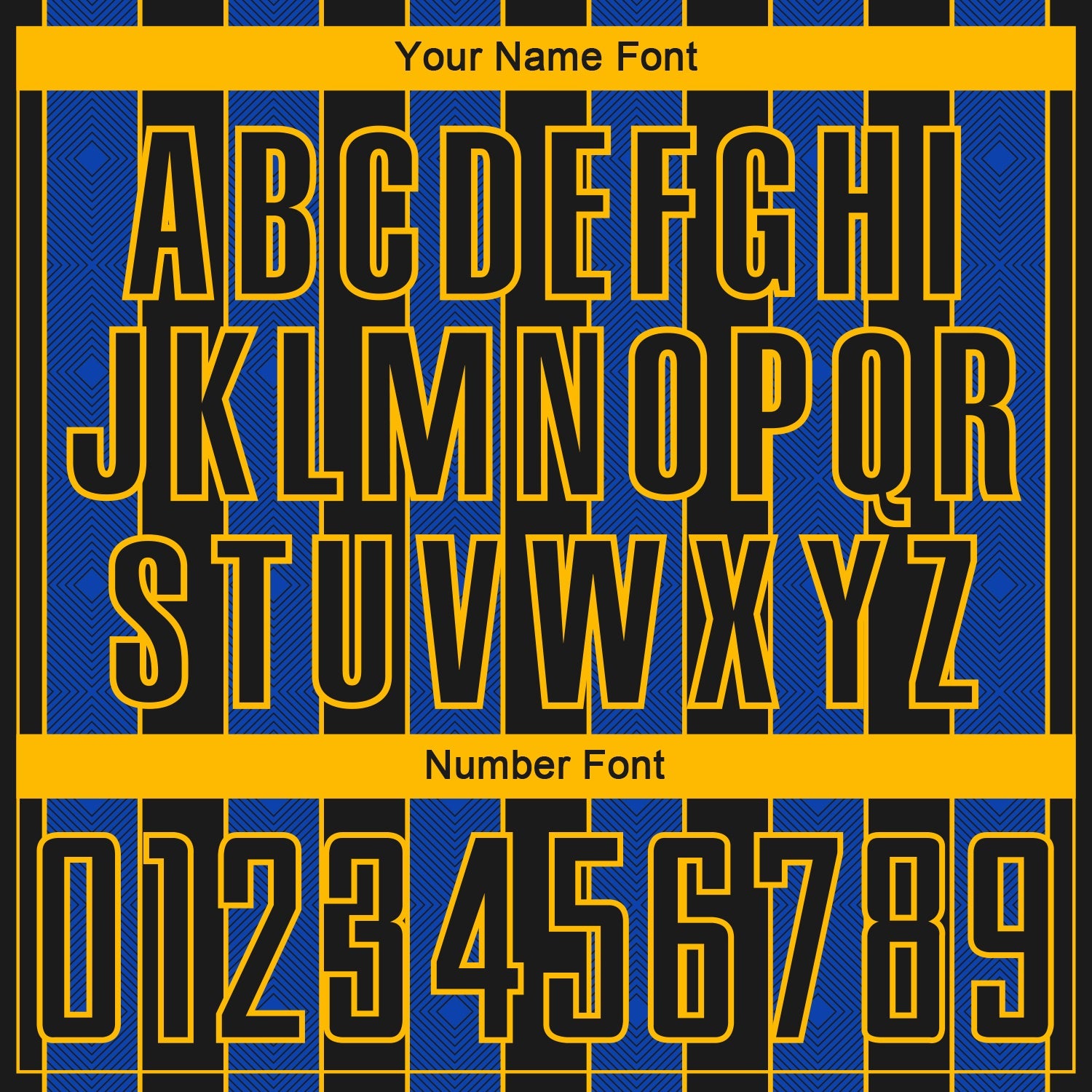 Custom Black Thunder Blue-Gold Pinstripe Line Sports Sublimation Soccer Uniform Jersey view 6
