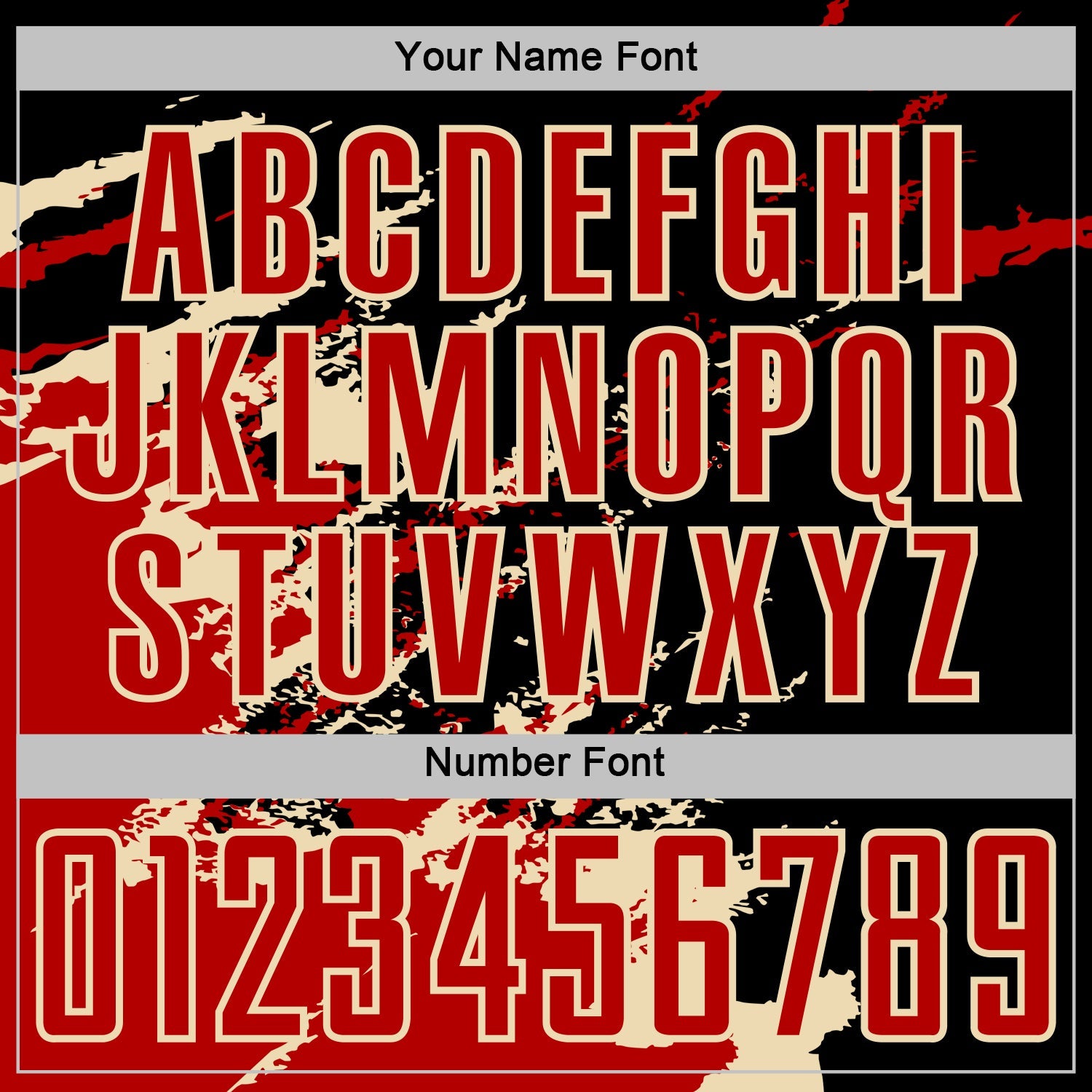 Custom Black Red-Cream Abstract Fragment Art Splash Sports Sublimation Soccer Uniform Jersey view 6