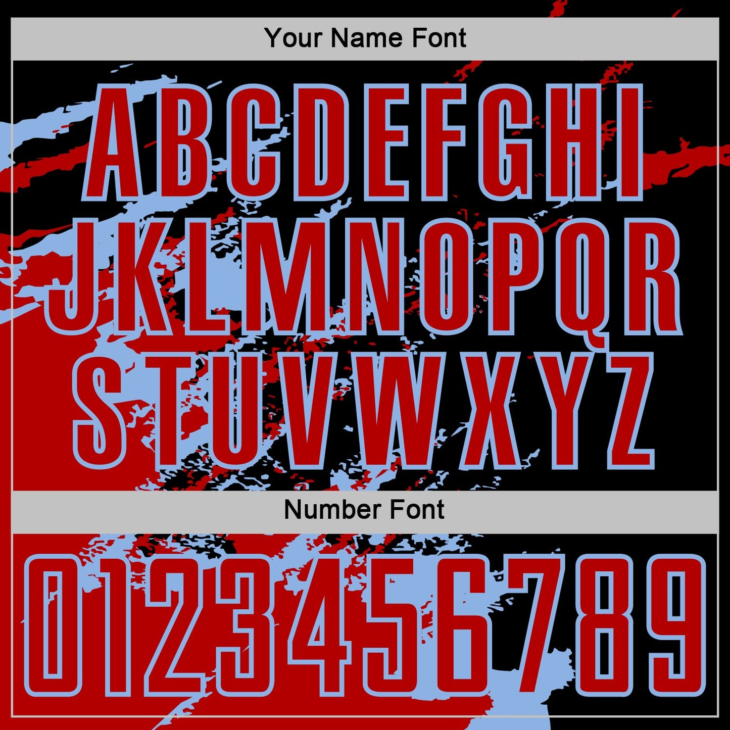 Custom Black Red-Light Blue Abstract Fragment Art Splash Sports Sublimation Soccer Uniform Jersey view 6