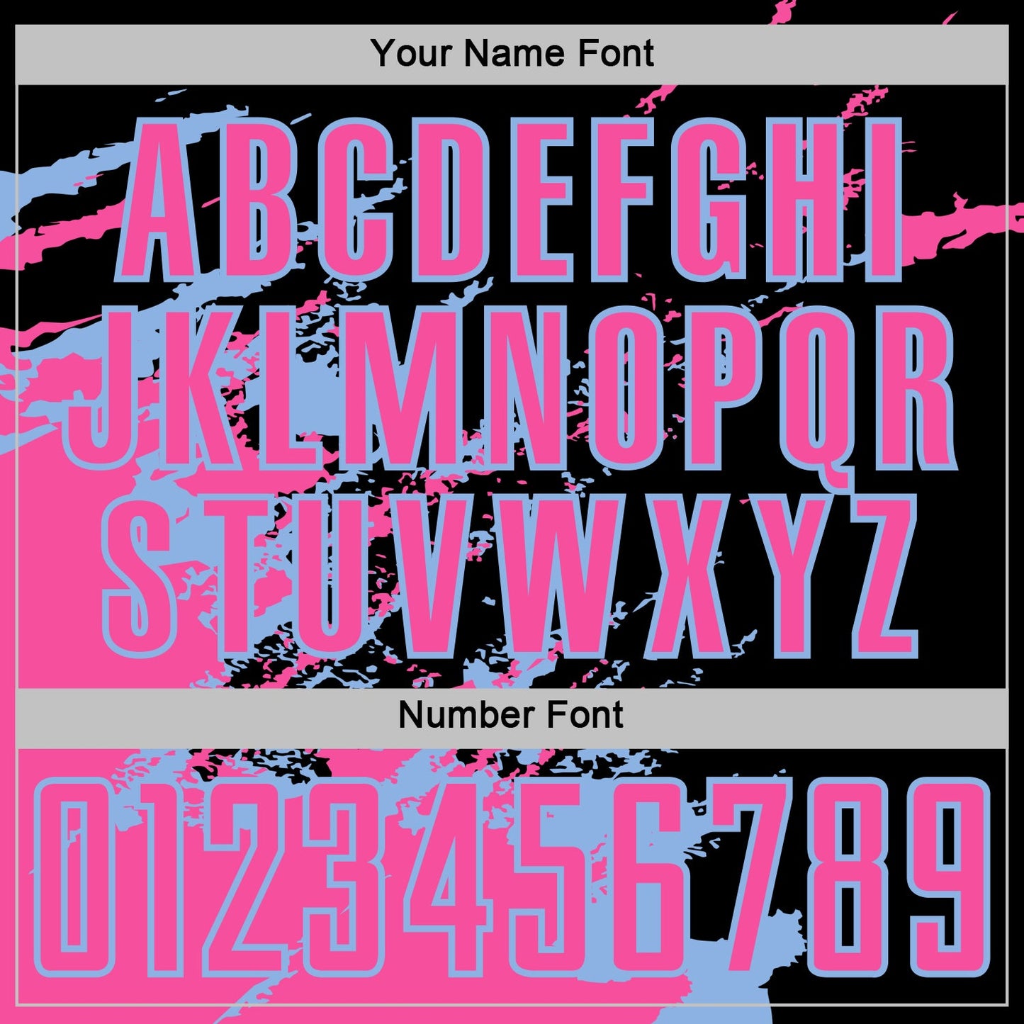 Custom Black Pink-Light Blue Abstract Fragment Art Splash Sports Sublimation Soccer Uniform Jersey view 6