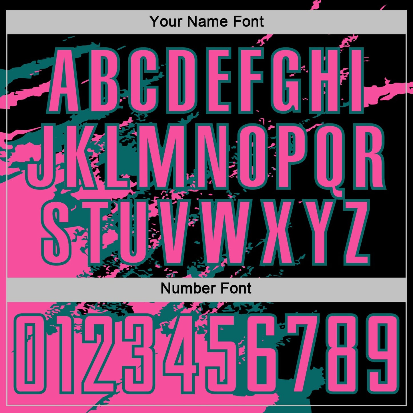 Custom Black Pink-Teal Abstract Fragment Art Splash Sports Sublimation Soccer Uniform Jersey view 6