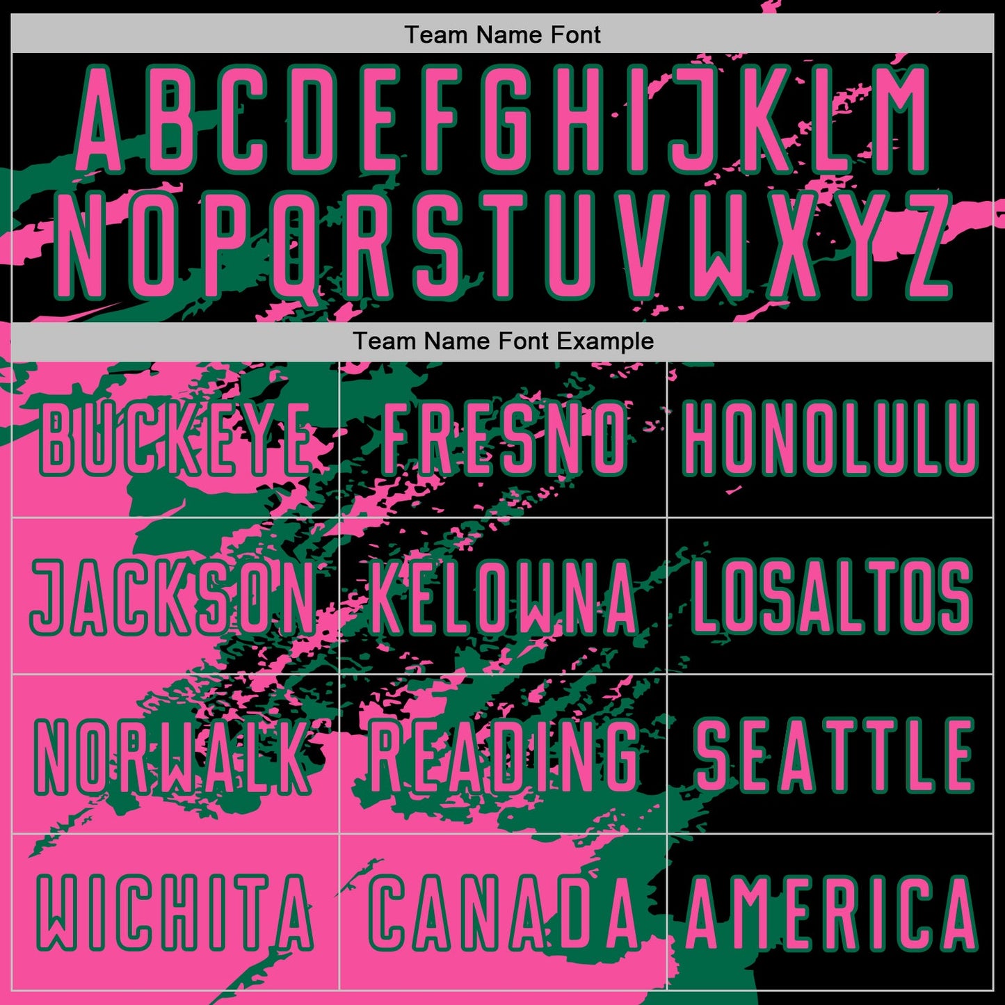 Custom Black Pink-Kelly Green Abstract Fragment Art Splash Sports Sublimation Soccer Uniform Jersey view 5