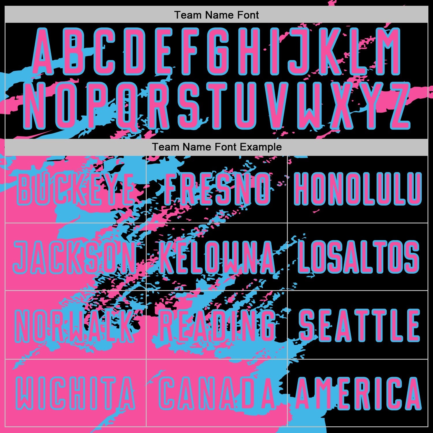 Custom Black Pink-Sky Blue Abstract Fragment Art Splash Sports Sublimation Soccer Uniform Jersey view 5
