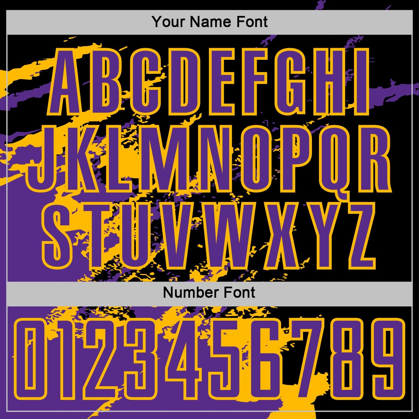 Custom Black Purple-Gold Abstract Fragment Art Splash Sports Sublimation Soccer Uniform Jersey view 6