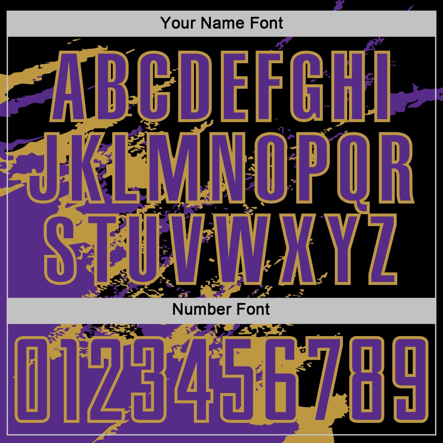 Custom Black Purple-Old Gold Abstract Fragment Art Splash Sports Sublimation Soccer Uniform Jersey view 6