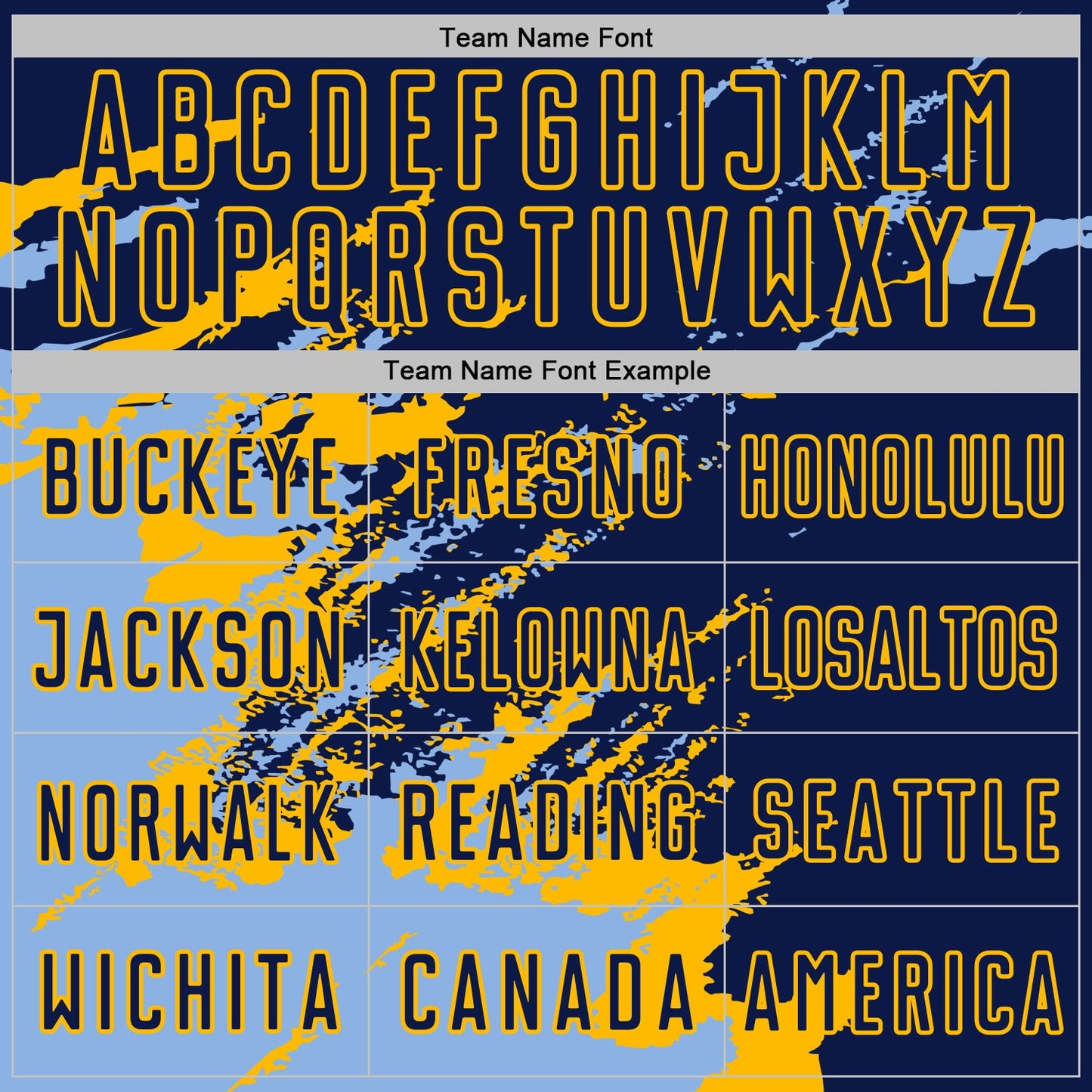 Custom Navy Light Blue-Gold Abstract Fragment Art Splash Sports Sublimation Soccer Uniform Jersey view 5