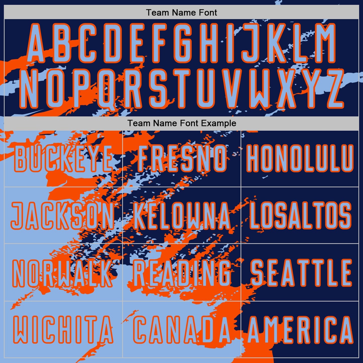 Custom Navy Light Blue-Orange Abstract Fragment Art Splash Sports Sublimation Soccer Uniform Jersey view 5