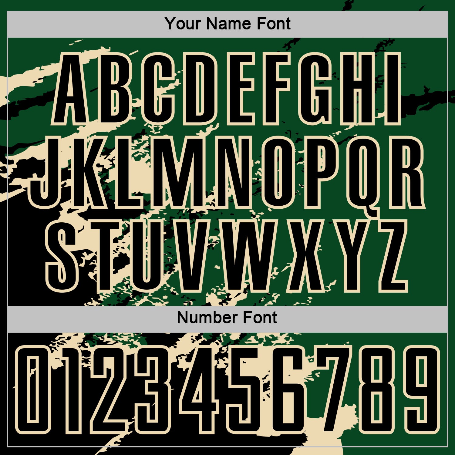 Custom Green Black-Cream Abstract Fragment Art Splash Sports Sublimation Soccer Uniform Jersey view 6