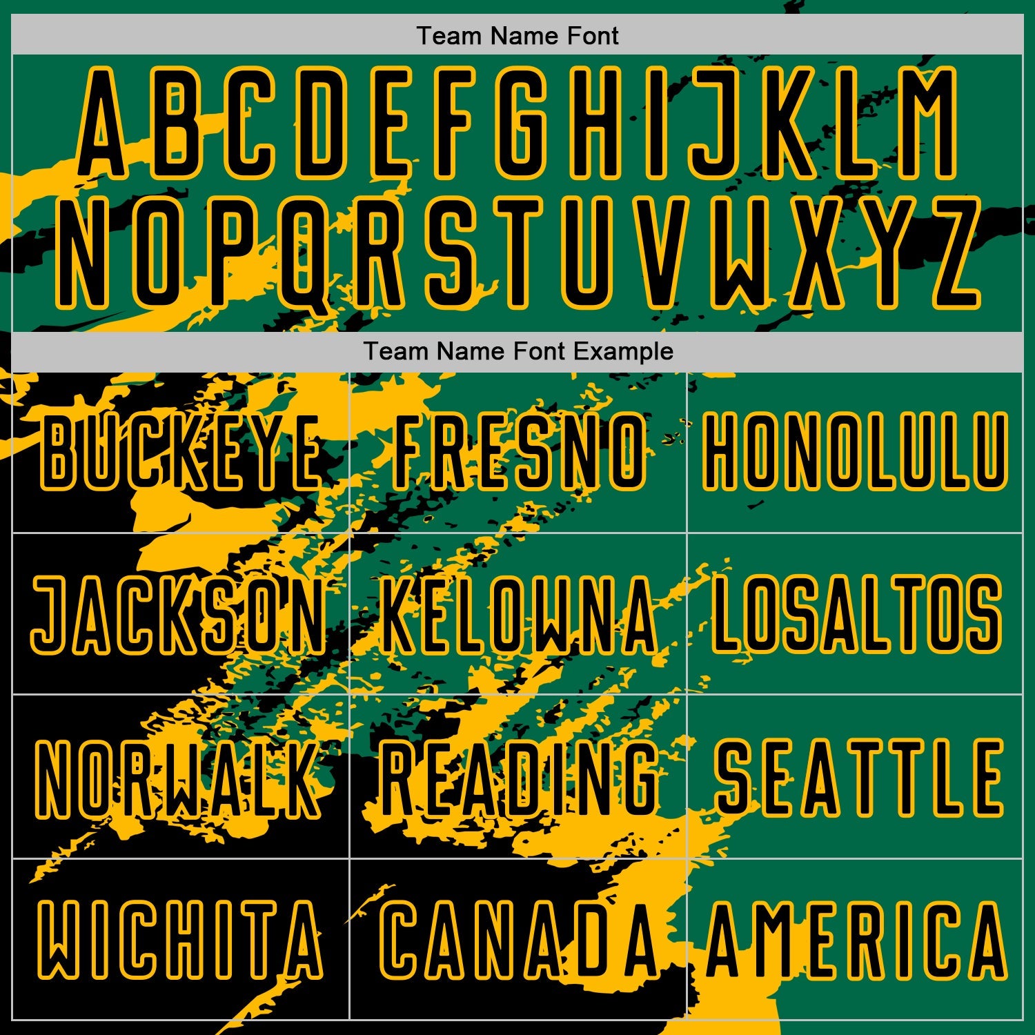 Custom Kelly Green Black-Gold Abstract Fragment Art Splash Sports Sublimation Soccer Uniform Jersey view 5