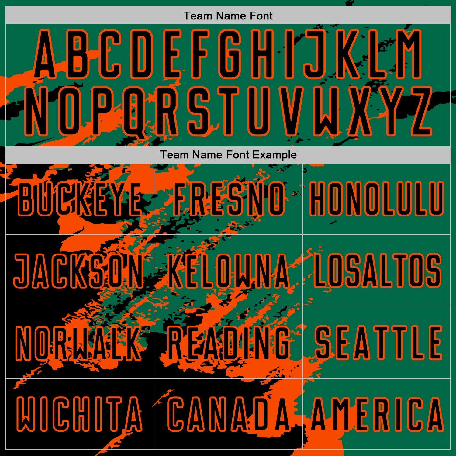 Custom Kelly Green Black-Orange Abstract Fragment Art Splash Sports Sublimation Soccer Uniform Jersey view 5