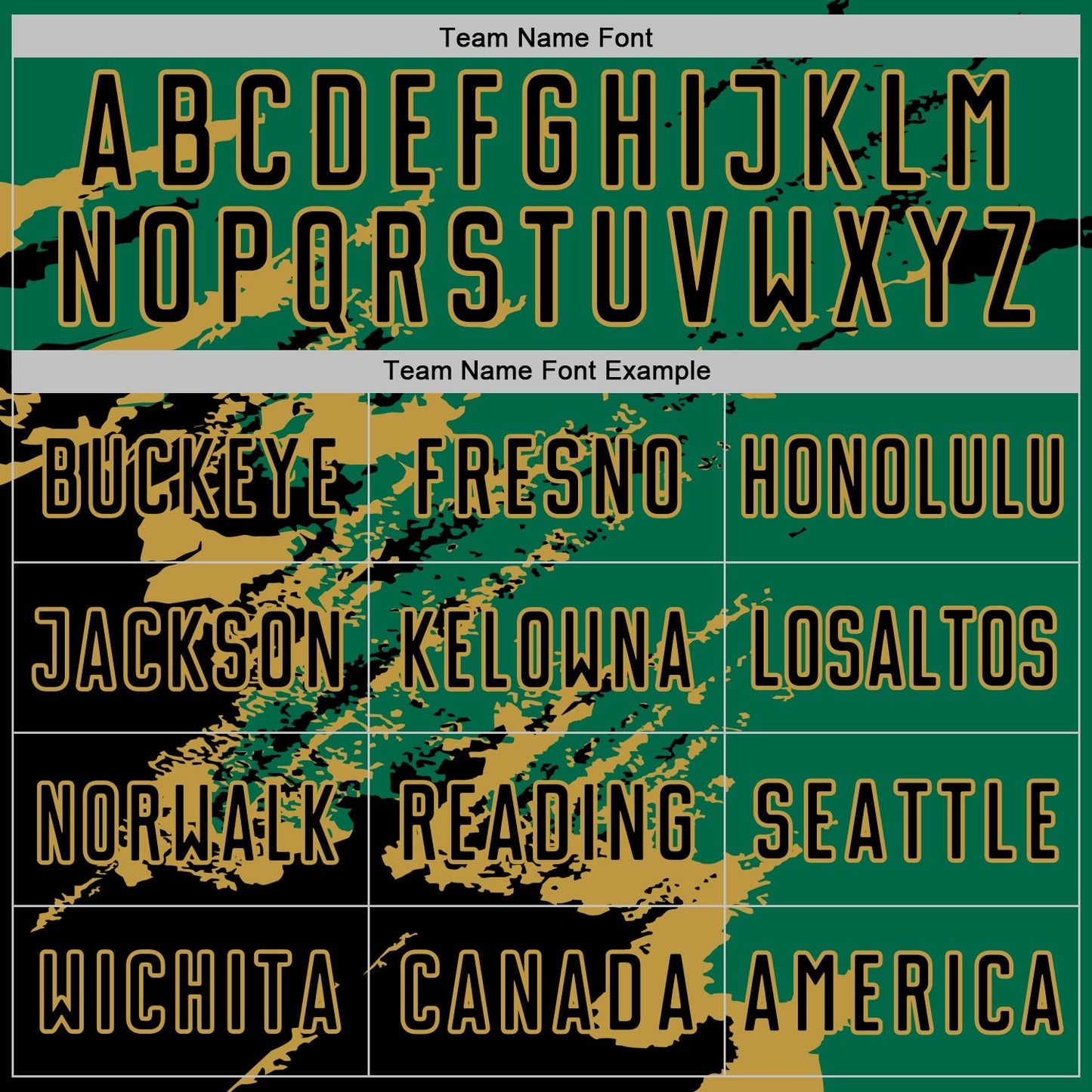 Custom Kelly Green Black-Old Gold Abstract Fragment Art Splash Sports Sublimation Soccer Uniform Jersey view 5
