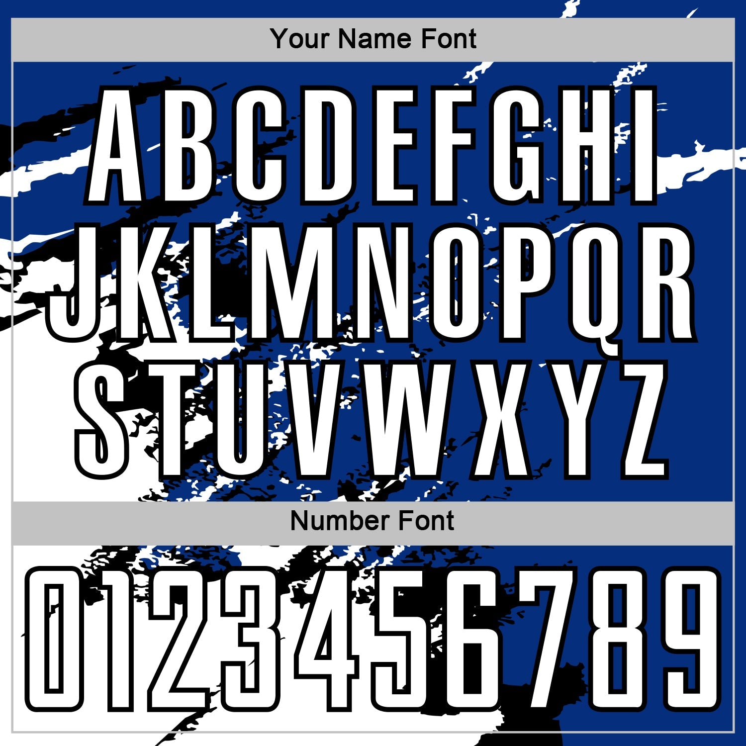 Custom Royal White-Black Abstract Fragment Art Splash Sports Sublimation Soccer Uniform Jersey view 6