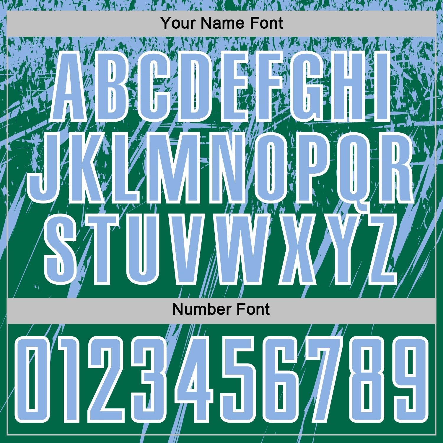 Custom Kelly Green Light Blue-White Splash Sports Sublimation Soccer Uniform Jersey view 6