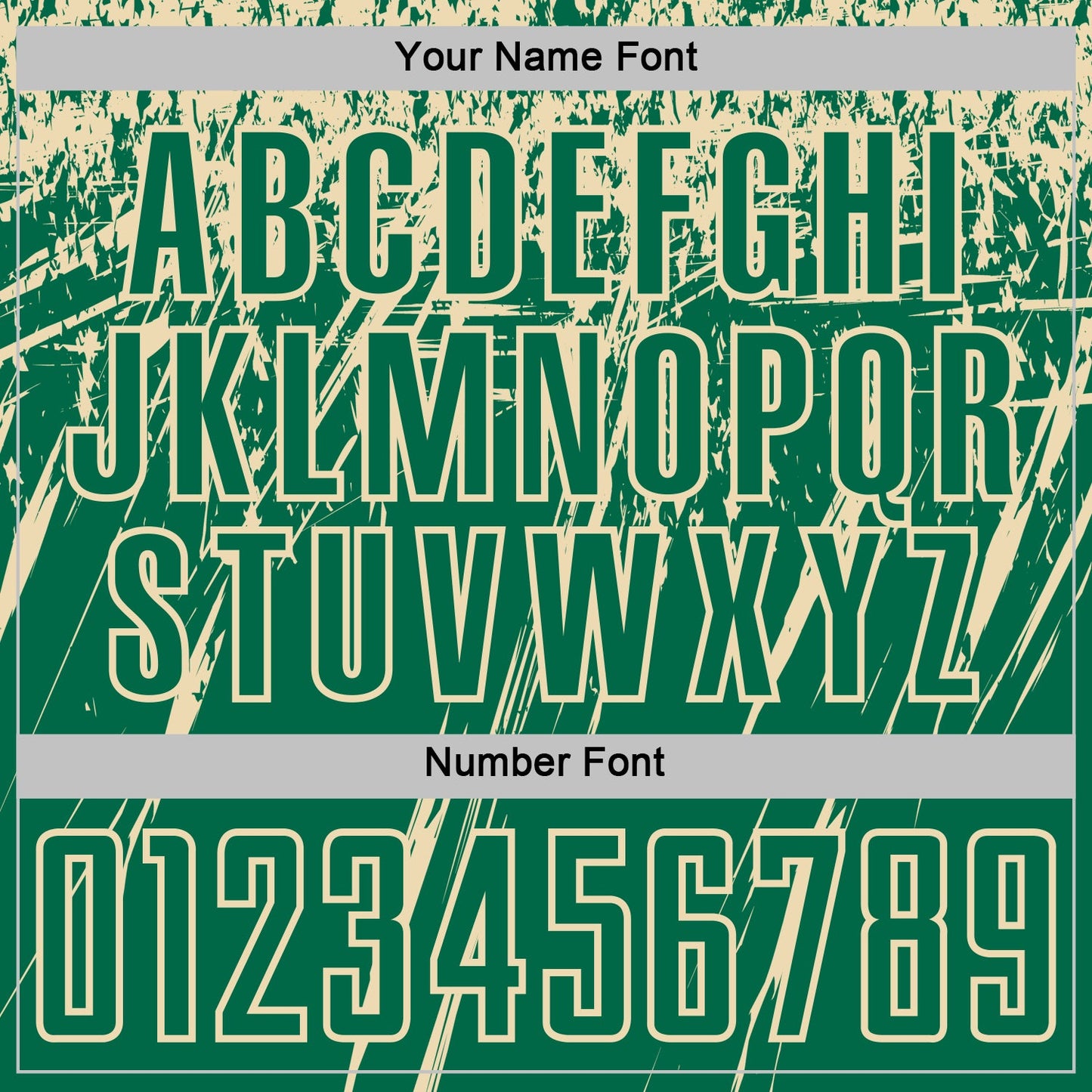 Custom Kelly Green Cream Splash Sports Sublimation Soccer Uniform Jersey view 6