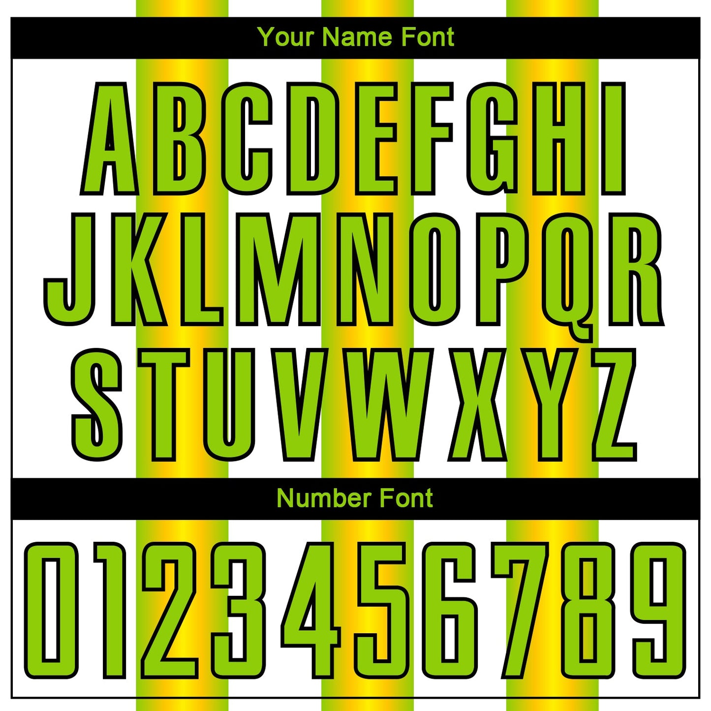 Custom White Neon Green Yellow-Black Stripes Sports Sublimation Soccer Uniform Jersey view 6