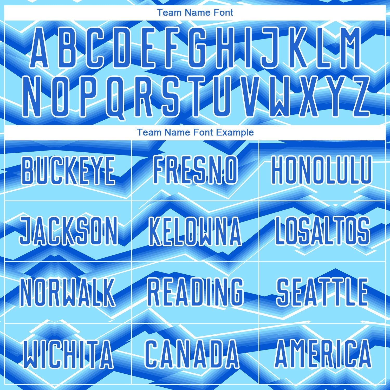 Custom Lakes Blue Powder Blue-White Lines Sports Sublimation Soccer Uniform Jersey view 5