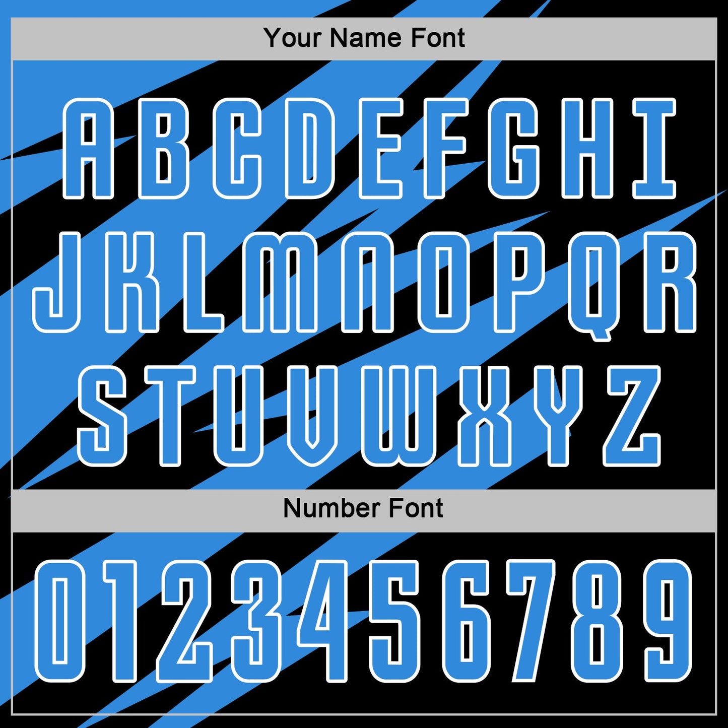 Custom Powder Blue Black-White Abstract Line Sports Sublimation Soccer Uniform Jersey view 6