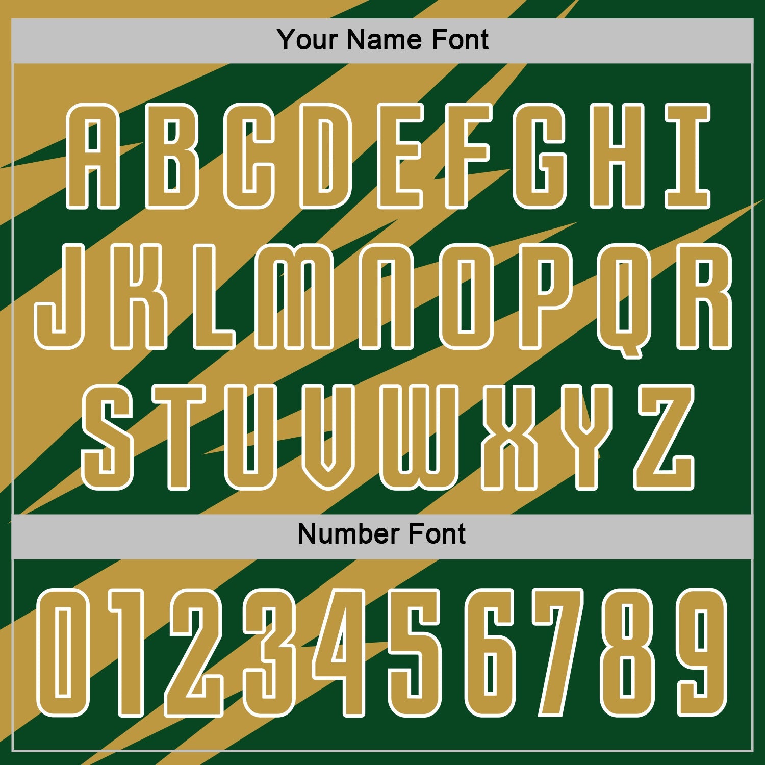 Custom Old Gold Green-White Abstract Line Sports Sublimation Soccer Uniform Jersey view 6