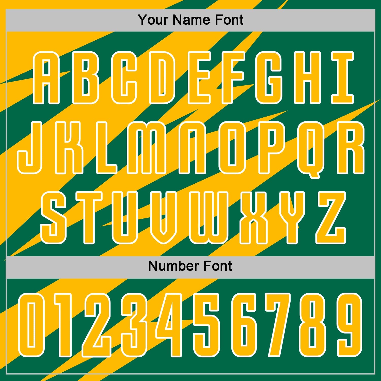 Custom Gold Kelly Green-White Abstract Line Sports Sublimation Soccer Uniform Jersey view 6