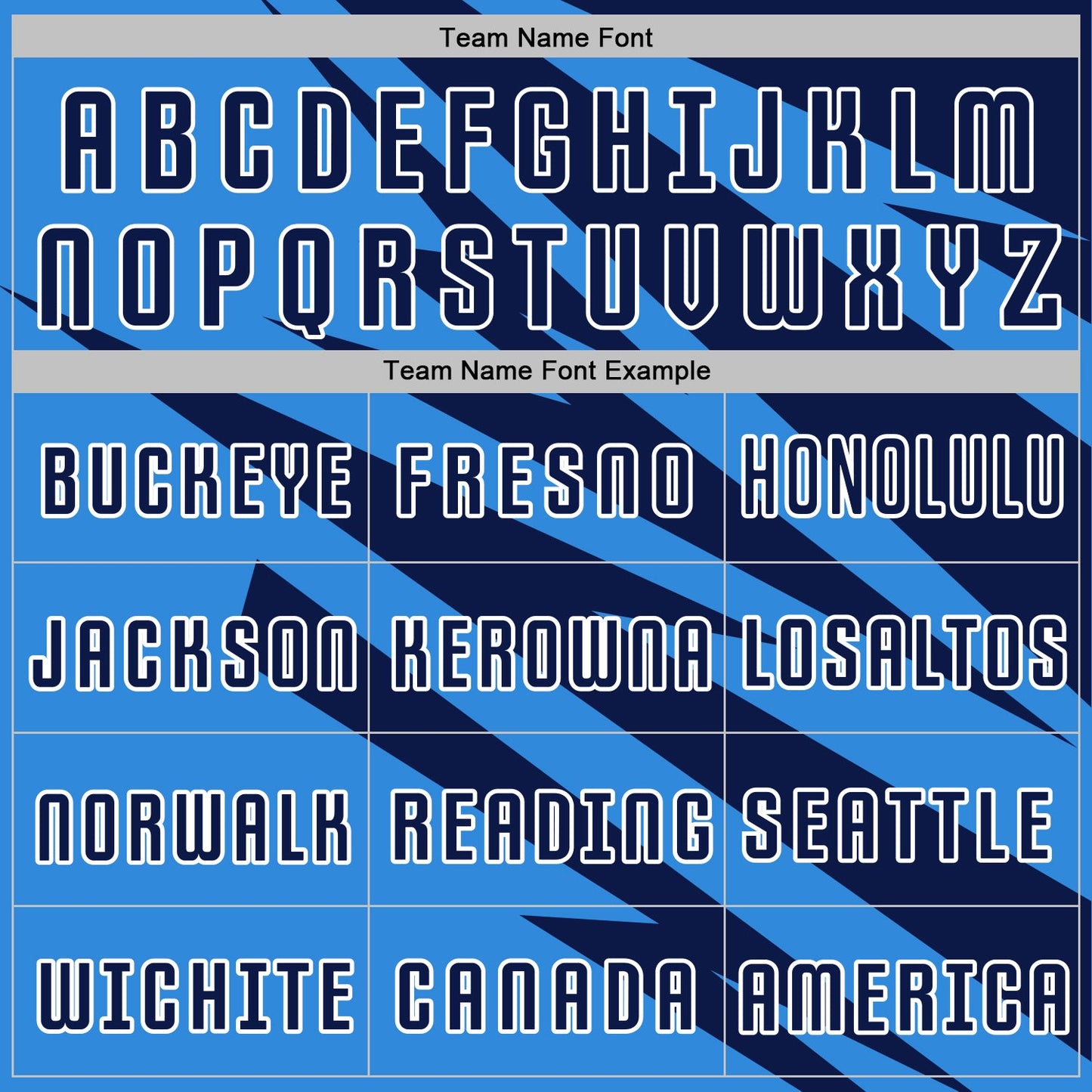 Custom Navy Powder Blue-White Abstract Line Sports Sublimation Soccer Uniform Jersey view 5