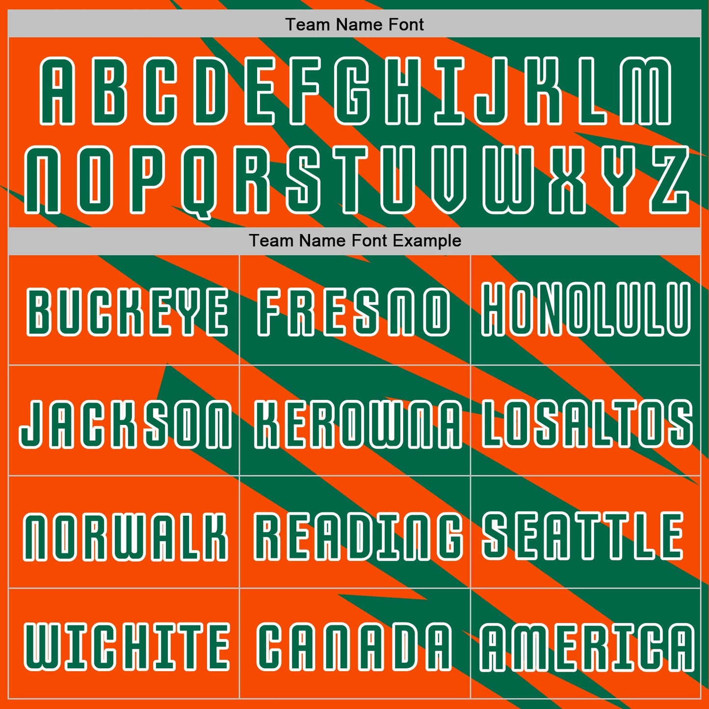 Custom Kelly Green Orange-White Abstract Line Sports Sublimation Soccer Uniform Jersey view 5