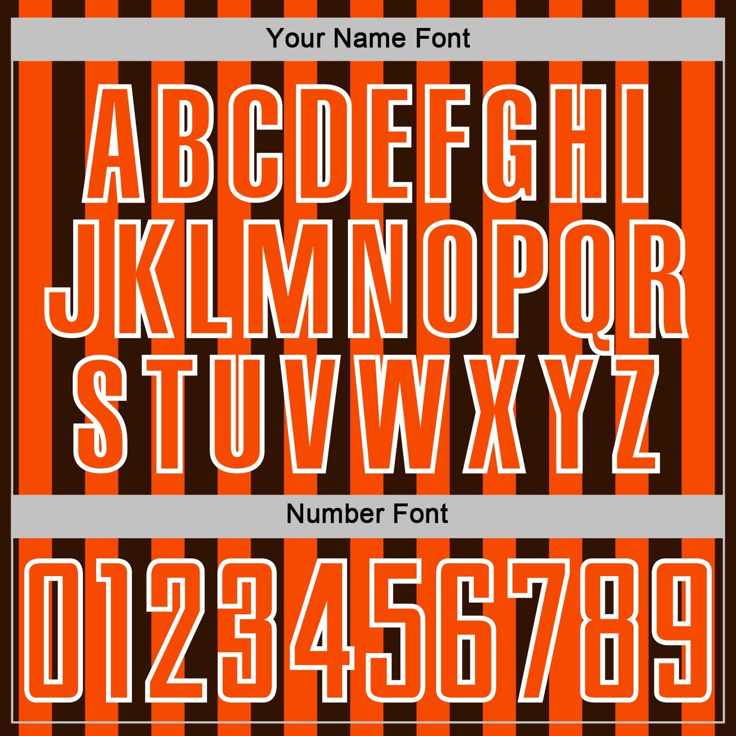 Custom Brown Orange-White Stripe Sports Sublimation Soccer Uniform Jersey view 6