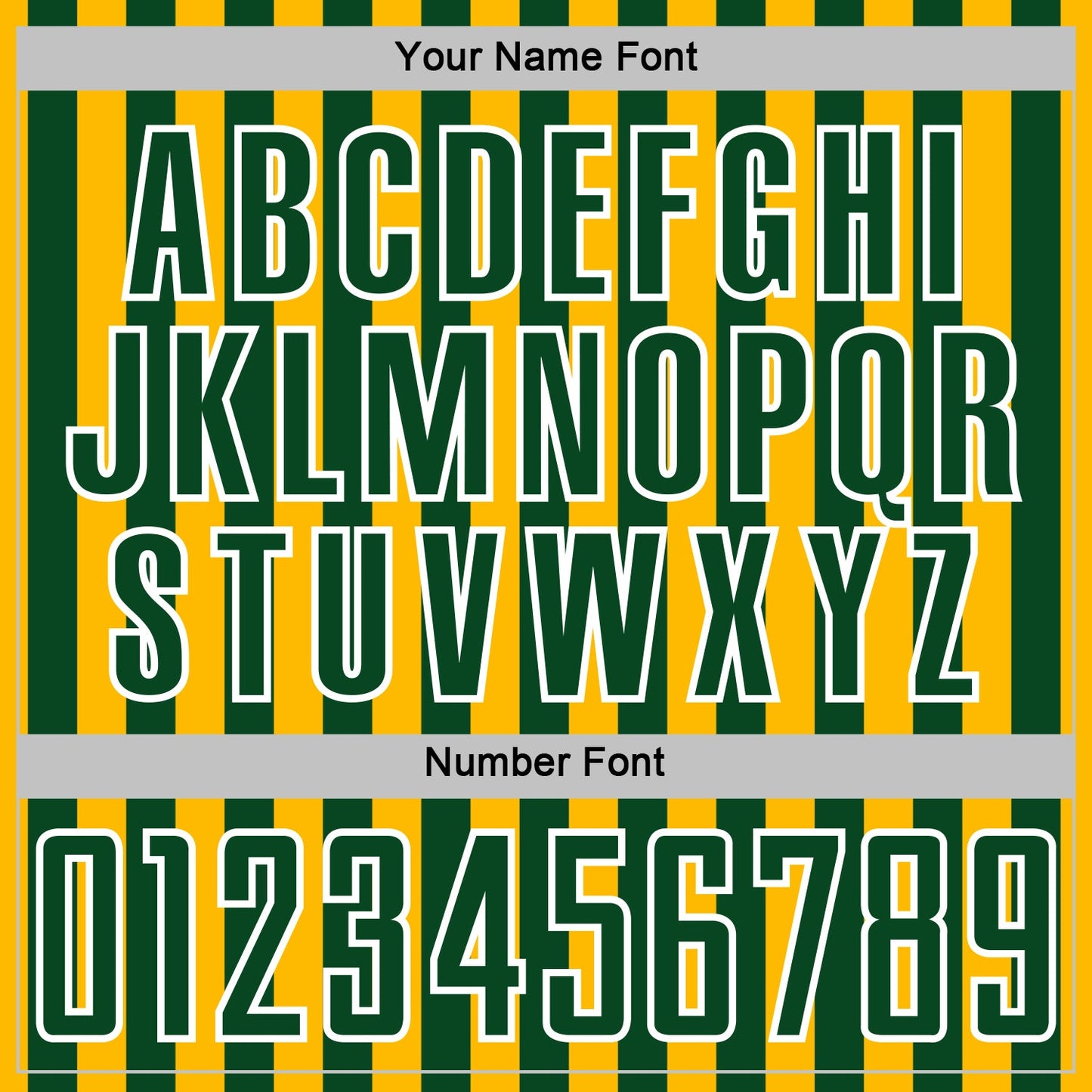 Custom Gold Green-White Stripe Sports Sublimation Soccer Uniform Jersey view 6