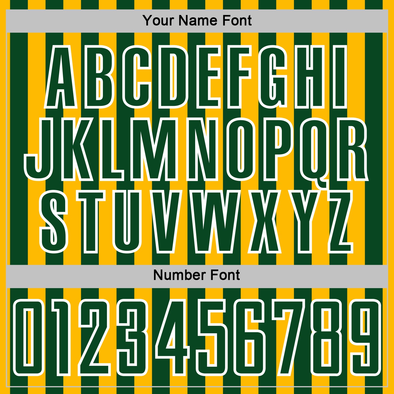 Custom Gold Green-White Stripe Sports Sublimation Soccer Uniform Jersey view 6