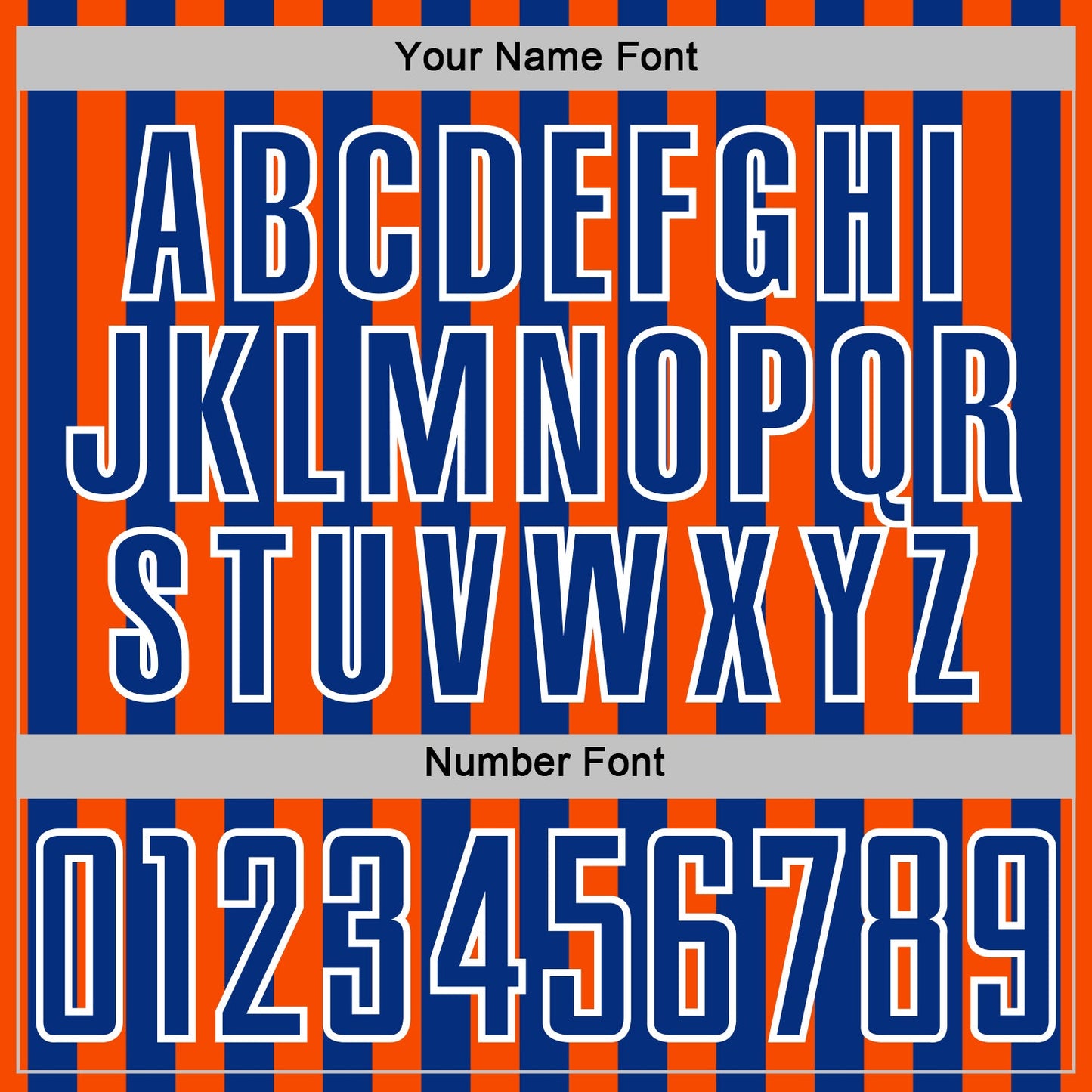 Custom Orange Royal-White Stripe Sports Sublimation Soccer Uniform Jersey view 6