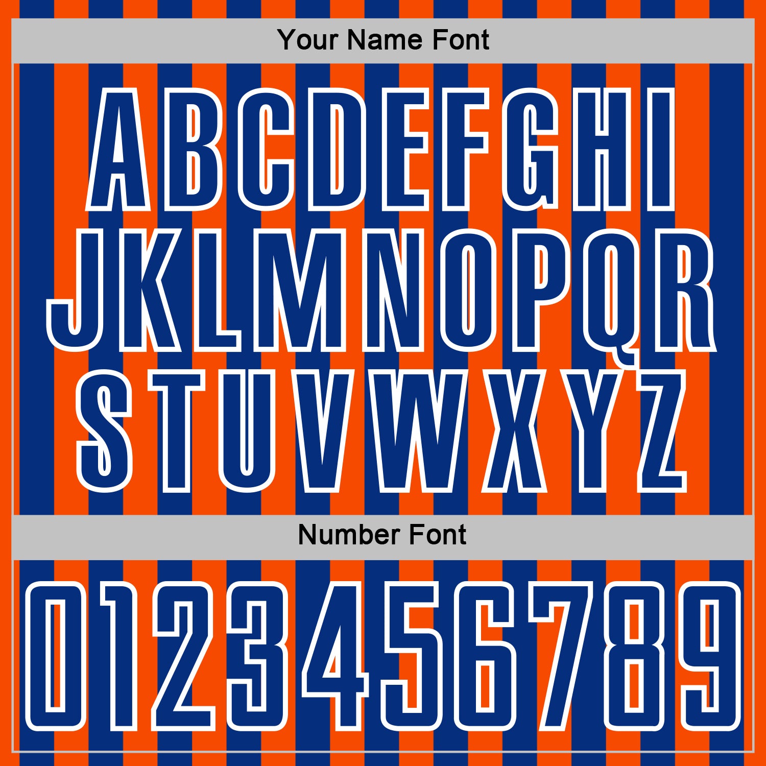 Custom Orange Royal-White Stripe Sports Sublimation Soccer Uniform Jersey view 6