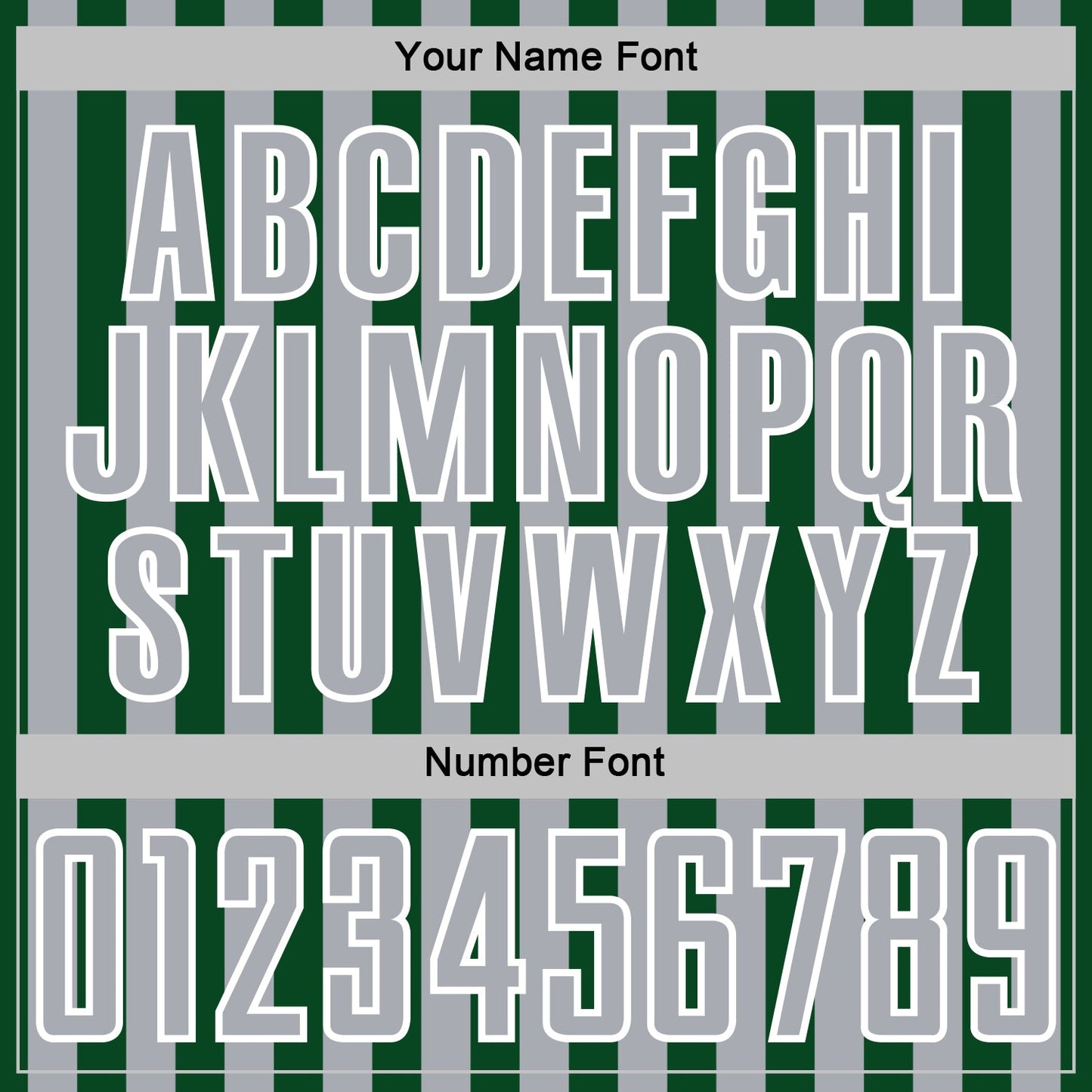 Custom Green Gray-White Stripe Sports Sublimation Soccer Uniform Jersey view 6