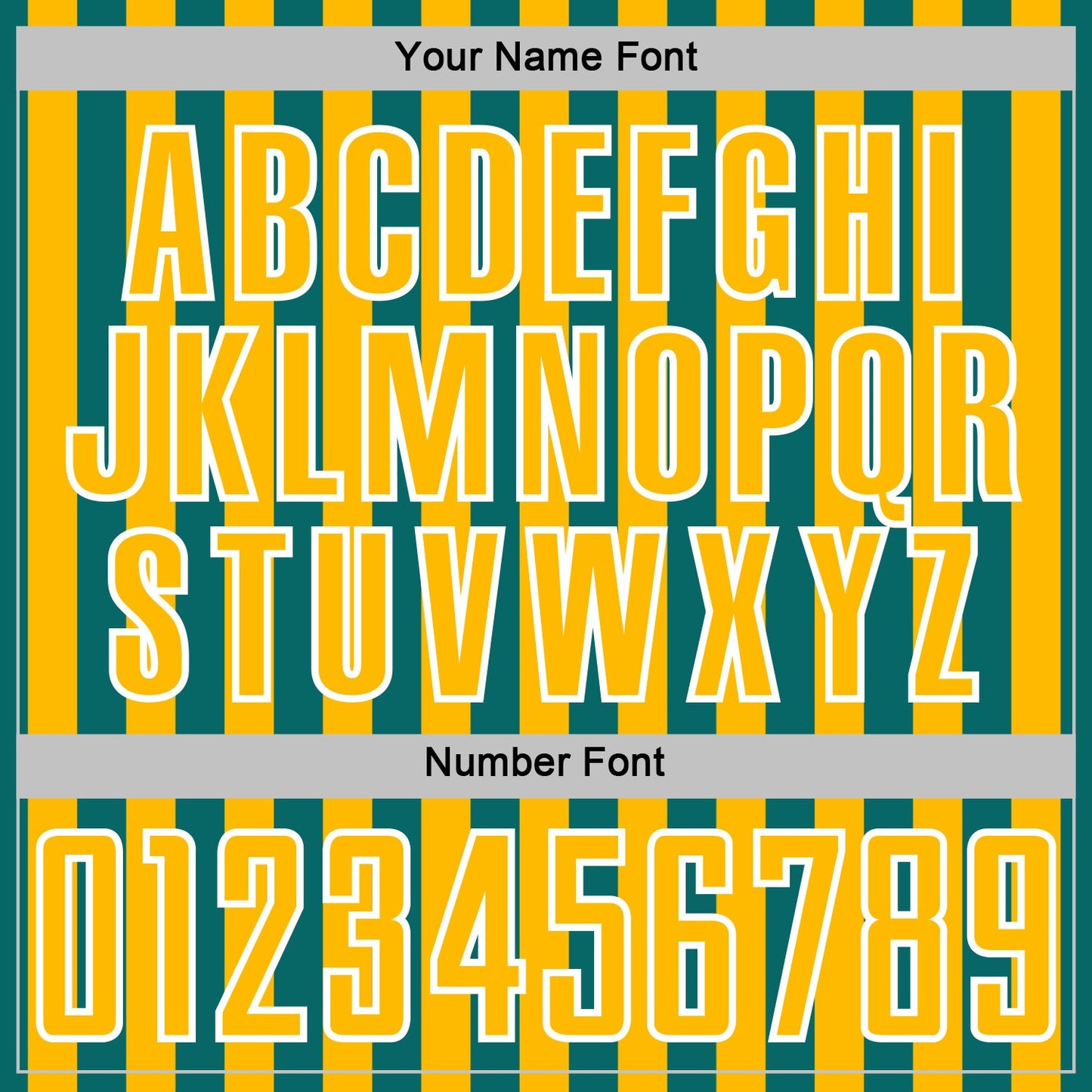 Custom Teal Gold-White Stripe Sports Sublimation Soccer Uniform Jersey view 6