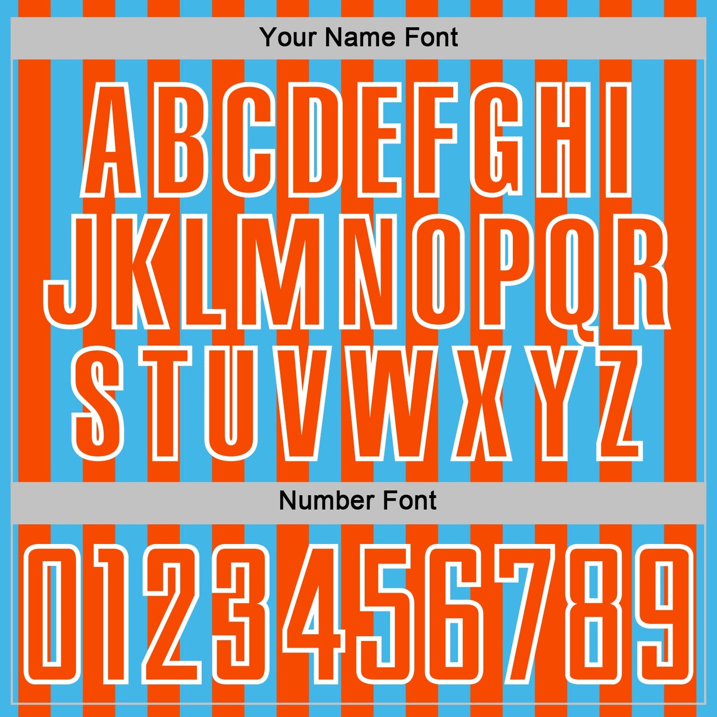Custom Sky Blue Orange-White Stripe Sports Sublimation Soccer Uniform Jersey view 6