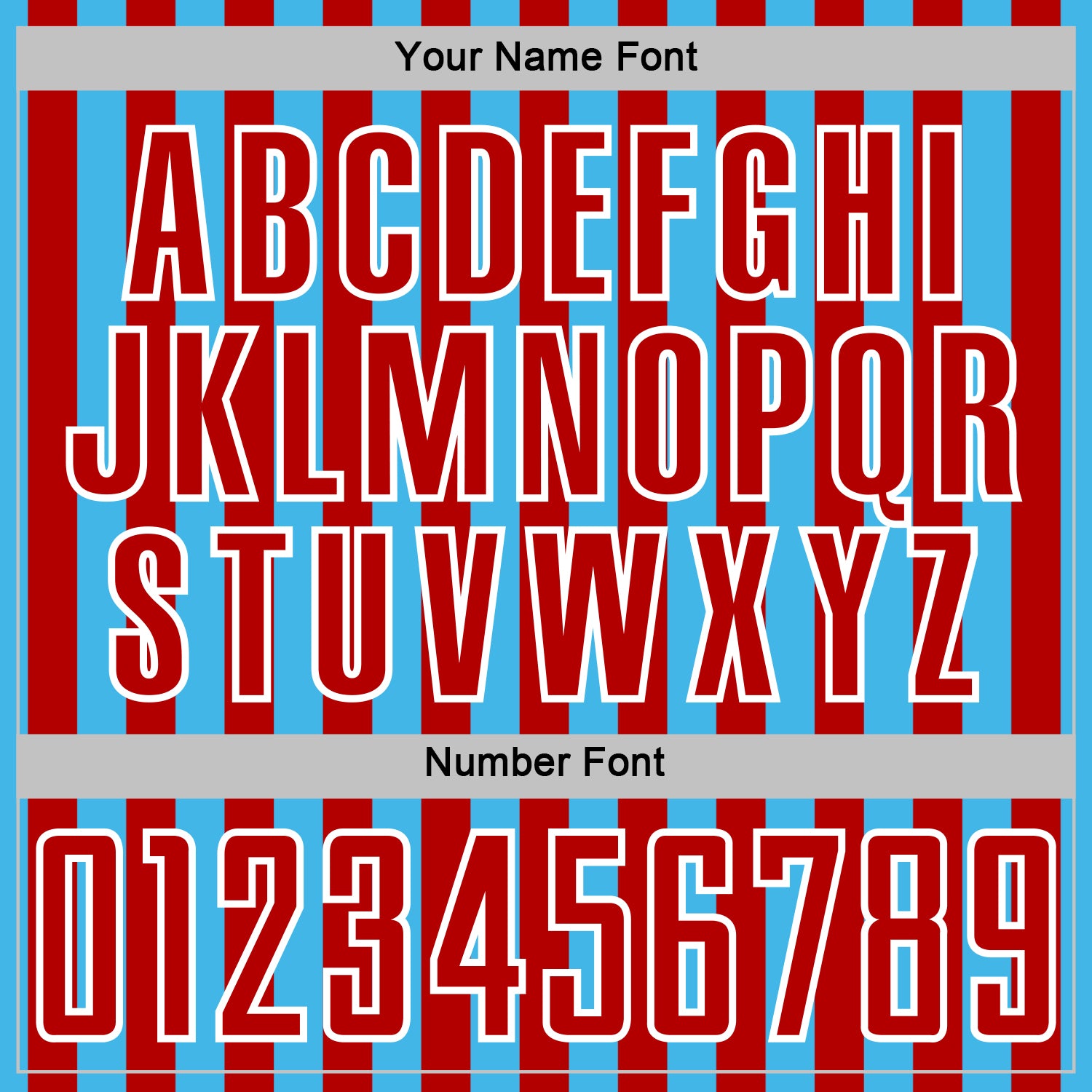Custom Sky Blue Red-White Stripe Sports Sublimation Soccer Uniform Jersey view 6