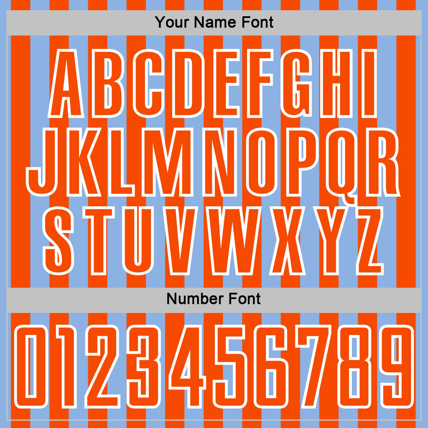 Custom Light Blue Orange-White Stripe Sports Sublimation Soccer Uniform Jersey view 6