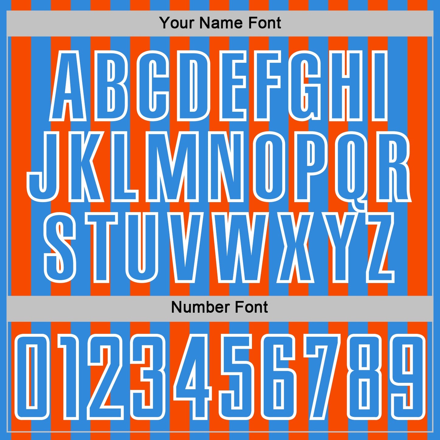 Custom Powder Blue Orange-White Stripe Sports Sublimation Soccer Uniform Jersey view 6