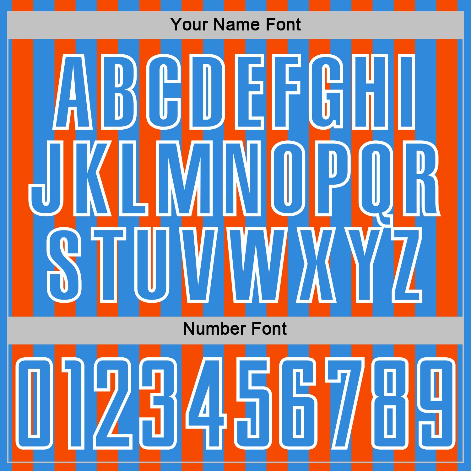 Custom Powder Blue Orange-White Stripe Sports Sublimation Soccer Uniform Jersey view 6
