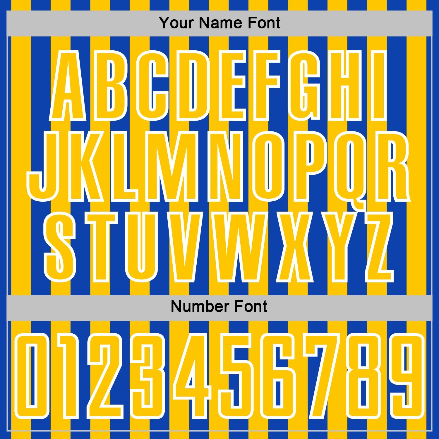 Custom Thunder Blue Yellow-White Stripe Sports Sublimation Soccer Uniform Jersey view 6