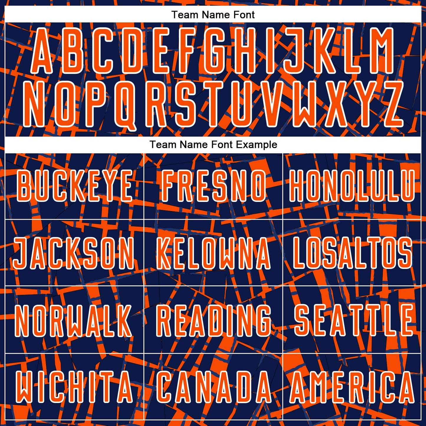 Custom Navy Orange-White Abstract Line Sports Sublimation Soccer Uniform Jersey view 5