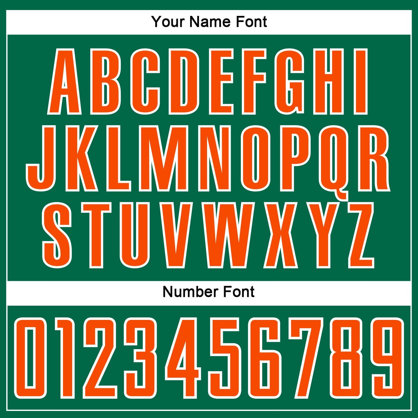 Custom Kelly Green Orange-White Abstract Line Sports Sublimation Soccer Uniform Jersey view 6