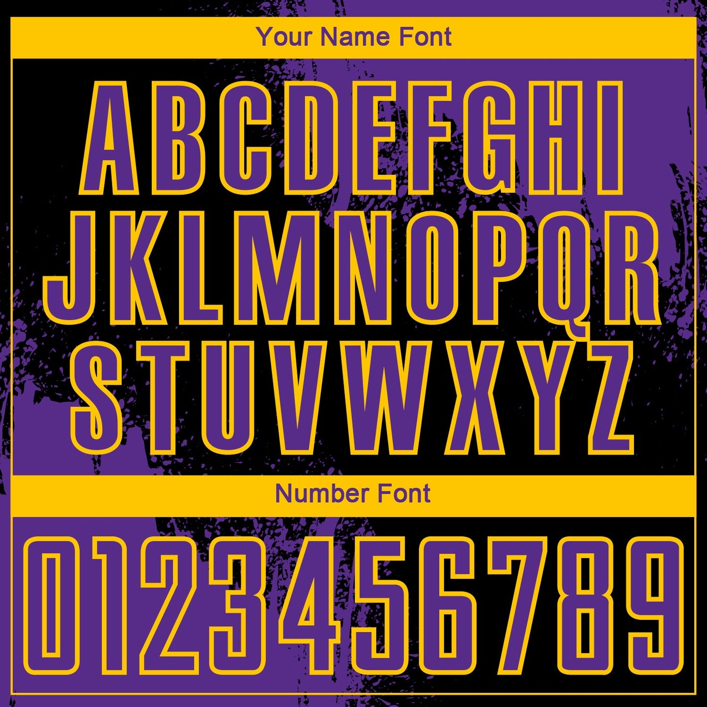 Custom Black Purple-Yellow Abstract Brush Stroke Sports Sublimation Soccer Uniform Jersey view 6