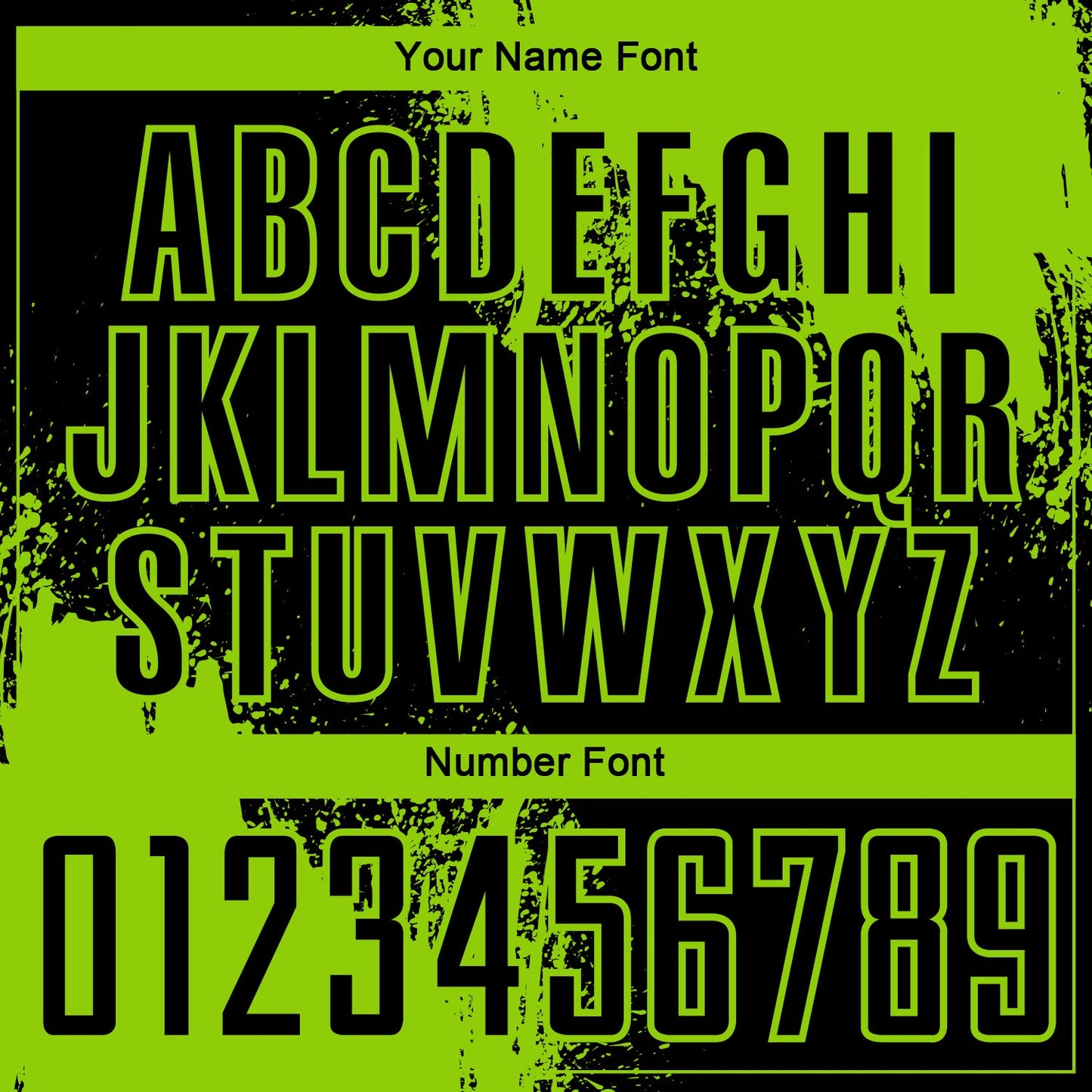 Custom Black Neon Green Abstract Brush Stroke Sports Sublimation Soccer Uniform Jersey view 6