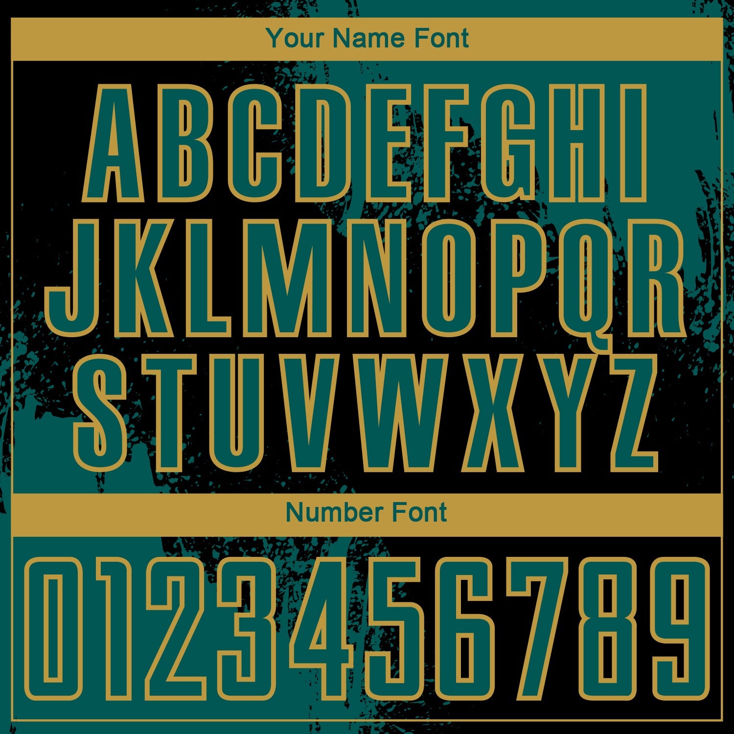 Custom Black Midnight Green-Old Gold Abstract Brush Stroke Sports Sublimation Soccer Uniform Jersey view 6